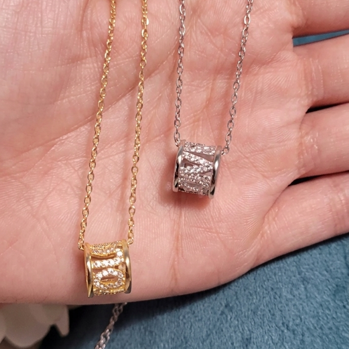 Gold Barrel Loveyou Neckchain