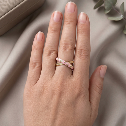 Blush Cross Band