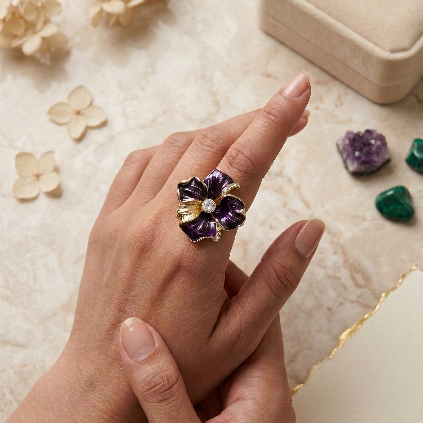 Royal Pansy Ring