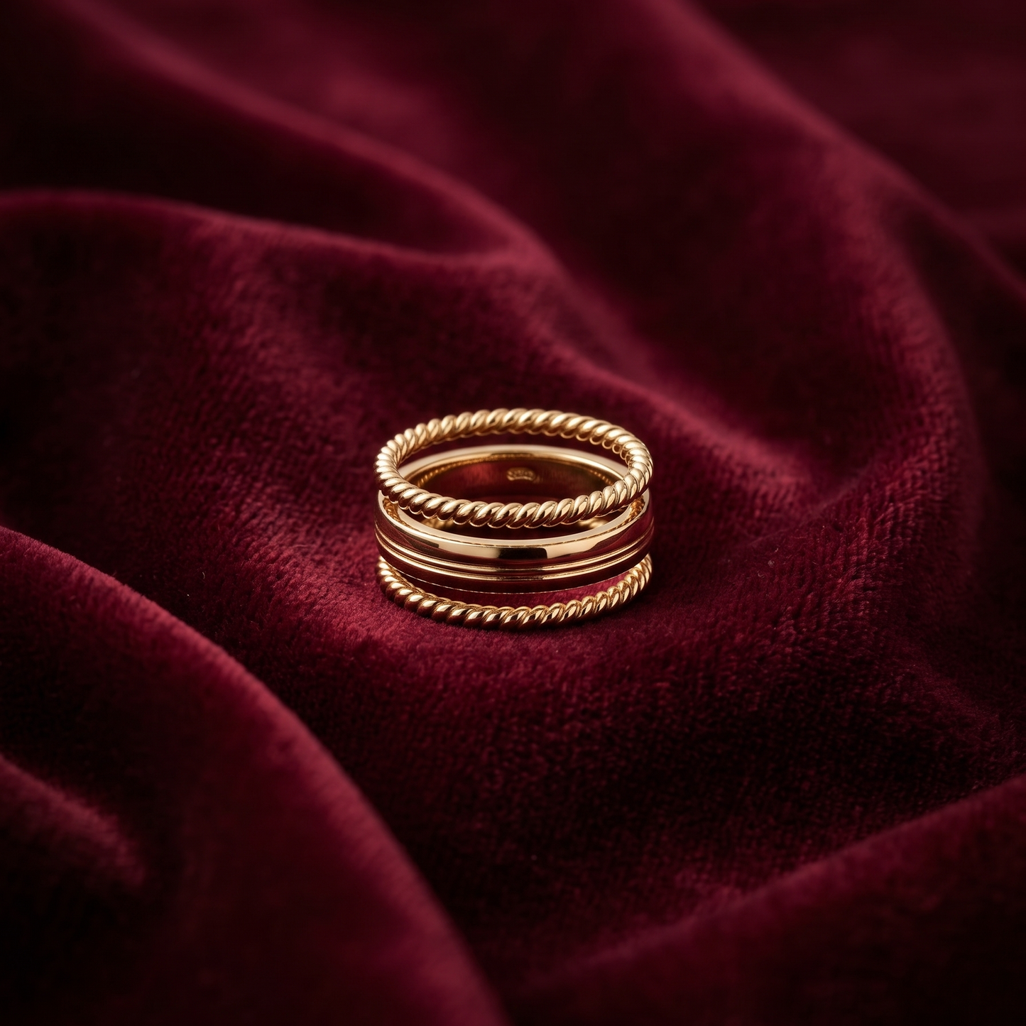 Twisted Stack Ring