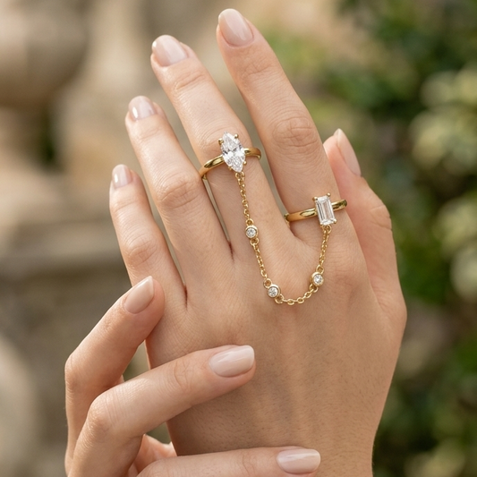 Celestial Chain Link Ring