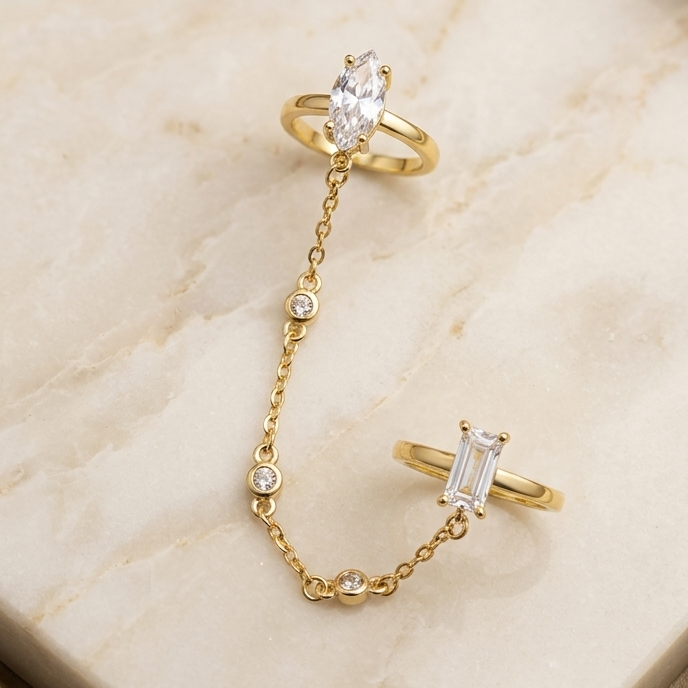 Celestial Chain Link Ring