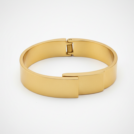Classic Gold Sleek Cuff Bracelet