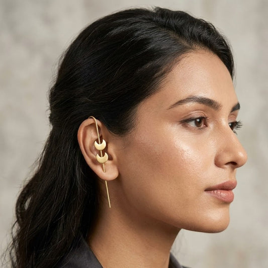 Halo Crescent Ear Cuffs Set