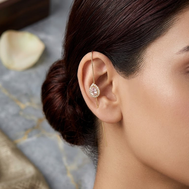 Elegant Teardrop Ear Climber