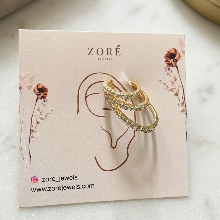 Aurora Crystal Ear Cuff