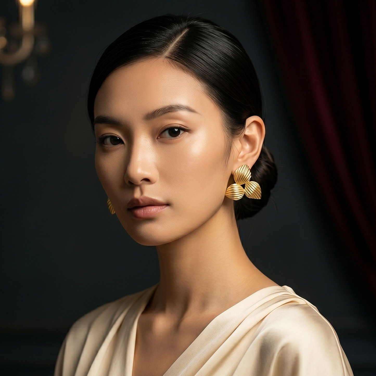 Golden Leaf Earring
