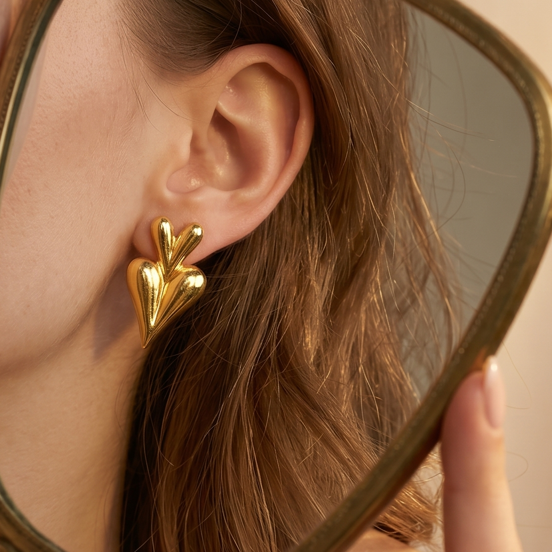 Double Heart Earring